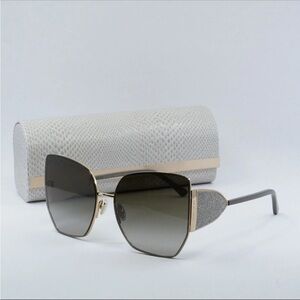 JIMMY CHOO RIVER/S 0763
Gold Mud/Brown 61-16-145
Sunglasses New Authentic